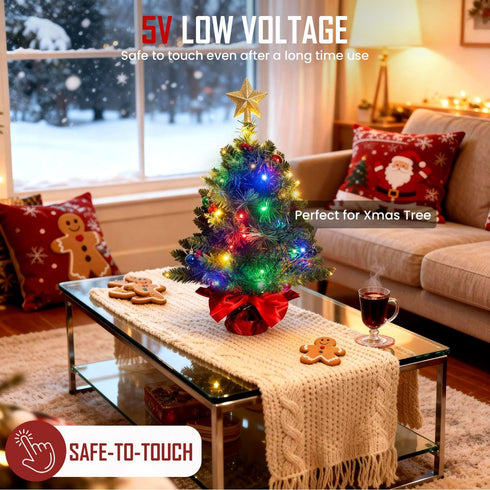 33ft 100LEDs 20 Fairy Lights USB Plug in with Remote, Warm White Color Changing Light Twinkle Firefly String Lights