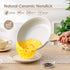 12.5 Inch SENSARTE Nonstick Ceramic Frying Pan Skillet, Omelet Pan, Healthy Non Toxic Chef Pan, Induction Compatible