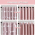 84 Inches W52 L84, 2 MYSKY HOME Pink Curtains for Girls Room Long Nursery Curtains Girl for Kids Room Double Layer
