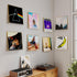 8 Pack 12-Inch Album Laurensory Vinyl Record Shelf Wall Mount, Clear Acrylic Storage Holder, Floating Display Shelves