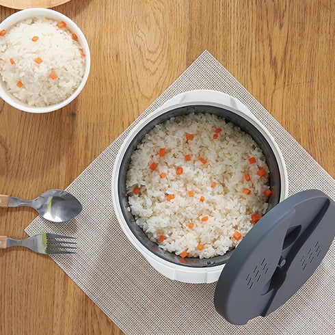 Microwave Rice Cooker, 2 L Pasta Cooker, Food Grade PP Microwave Pressure Steamer for Home Meal Prep