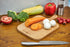Individual Charcuterie Small Wood Cutting Board with Handle 12.8 x 7.5 Inch (CB-001, Medium) by WOODLA