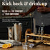 13 Set Mixology & Craft Bartender Kit - Piece Including Stainless Steel Cocktail Making with Bar Stand & Boston Shaker