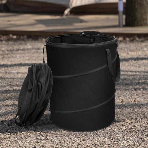 24 Gallons Collapsible Trash Can with Gloves, Camping Trash Can with Lid,