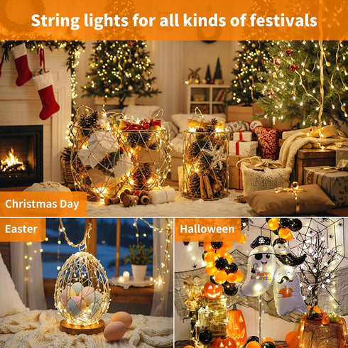 TingMiao 6 Pack Fairy Lights Battery Operated 7.2 ft 20 LED Mini String Lights for Wedding Bedroom Party Decor