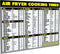 Air Fryer Cooking Times Chart Magnet - Extra Large Easy to Read Magnetic Cheat Sheet for Healthy Cooking
