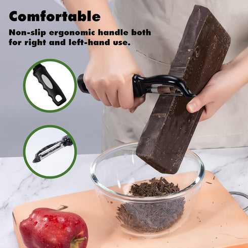 Rainspire 2-Pack Vegetable Peeler Potato Peelers for Kitchen, Sharp Stainless Steel Blades Veggie, Comfortable Handle