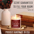Holiday Candles - Christmas Scented Soy Candle ‘Holiday Season’ with Apple, Cinnamon & Clove - 9oz, 50Hr, Made in USA
