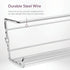 Mindspace Spice Rack Wall Mount, Set of 4 Hanging Spice & Seasoning Racks, Kitchen Storage Organizer, Chrome
