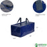 Earthwise X-Large Moving Bags Set of 4, Blue - W/Backpack Straps, Strong Handles & Zippers, Fold Flat Storage Totes