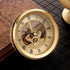 Hicarer 4 1/16 Inch Gold Skeleton Clock Insert with Gold Bezel