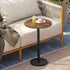 ET30BR YATINEY Round Side End Table for Small Spaces, Pedestal Style Martini Drink Side Table in Living Room, Bedroom