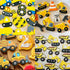 Bulldozer Set 8 ZADE Construction Theme Cement Mixer Dump Truck Crane Excavator Forklift Train Cookie Cutters Pcs