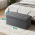 Snuvid 30-INCH Storage Ottoman Bench, Footrest with Storage, End of Bed Bench Coffee Table for Living Room, Bedroom