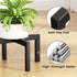 6.1 bussdis Plant Stand Holder Single Plant Riser For Indoor Outdoor Flower Pot Stand IN Tall Metal Black