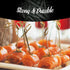BambooMN 3.5" Green Knot Knotted Bamboo Skewers for Cocktails, Hors D'oeuvres, 200 Pieces for Events