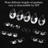 48 Pieces Crystal Ornaments Tree Decorations Beads for Chandelier Crystals Chandelier Beads Pendants for Winter