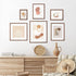 5x7 Set 4 4x6 Venusmiles Picture Frame of Natural Solid Walnut Photo Frames with Removable Mat Wall Hanging Large