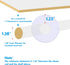 30 Pack White Round Closet Rack Dividers Hangers with 1 Bonus Marker - Clothing Size (Outer 3.5 , Inner 1.38 Diameter)