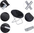 Nova Microdermabrasion Folding Faux Fur Moon Chair Soft Plush Lounge Chair Moon Chair with Metal Frame for Bedroom