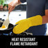 BPA-Free Soft Silicone Oven Mitts, Ultra Heat Resistant with Thick Cotton Liner, Long Slip Resistant Pot Holders