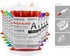 WYNK Blood Bags for Drinks, 10 Reusable IV Bags for Halloween Party Decoration, Vampire & Zombie Props