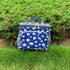 FlowFly Insulated Reusable Lunch Bag, Large Lunch Box for Women and Men, Daisy with Adjustable Shoulder Strap