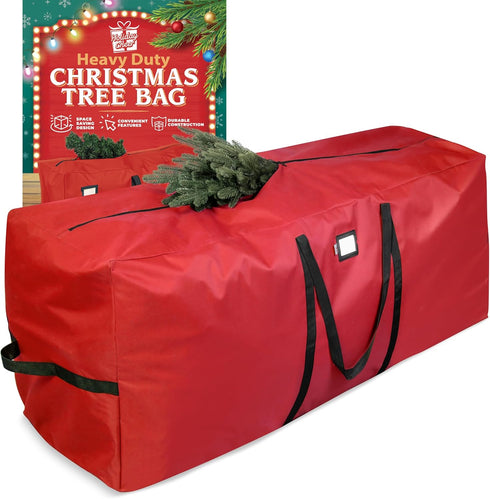 Holiday Cheer Heavy Duty Christmas Tree Storage Bag, Fits Up to 7.5ft Tall Artificial Tree, Waterproof with Zipper &