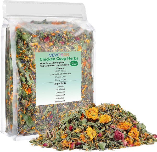 Chicken Nesting Herbs for Outdoor Indoor Chicken Coop - 20OZ Natural Egg-Laying