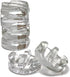 Trademark Innovations Glass Fermentation Pickling Jar Weights, Groove Grip Style, Set of 6