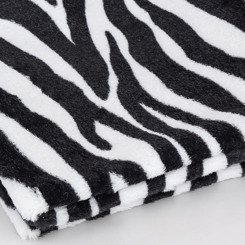 Zebra Print Rug, 3.6x2.5 Feet, Faux Animal Print, Non-Slip Area Rug for Living Room Bedroom Decor