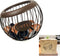 Large Capacity K Cup Holder, Coffee Pod Organizer for Counter, Metal Storage for Coffee Station (Brown)