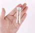 MaxMau 24 Tiny Jars with Aluminum Screw Lids, 15ml Clear Glass Bottles for Jewelry Beads, Herbs, DIY