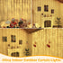 600LED 19.7ft 9.8ft, IP67 8 3 Ollny Curtain Lights x Waterproof Outdoor Curtain Rice Lights with Remote, Plug