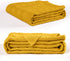 jinchan 50"x60" Cozy Cable Knit Throw Blanket for Couch Lightweight Soft Throw Blanket Mustard Yellow Decorative Throws