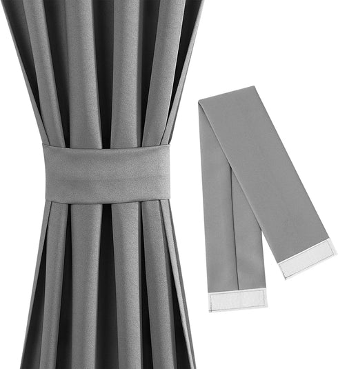 Sun Zero Barrow Energy Efficient Rod Pocket Door Sidelight Curtain Panel, 26" x 72", Gray
