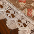 Floral,63" 23.7" Luxury Chenille Coffee Table Cover Non-Slip Silicone Backing Heavyweight French Jacquard Table Cloth