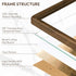 5x7 4x6, 5 7 Picture Frame with HD Tempered Glass, USA-Sourced Walnut Wood Photo Frame Matted to Rounded Corner x