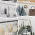 Amazer Shower Curtain Hooks, Decorative Rust-Resistant Stainless Steel Hooks for Bathroom Shower Rod, Set of 12