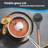 E-far 1-Quart Tri-Ply Stainless Steel Saucepan with Glass Lid, Small Cooking Induction Pot, Non Toxic