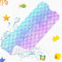 Culudea 40X16 Inch Pink Blue Mermaid Bathtub Shower Mat Fish Underwater Sea Non-Slip Tub Extra Long Bath Floor Machine