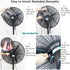 2 PACK Fan Cover for 30 Inch Industrial Pedestal Fan, Dust Cover for Kids Finger Protection, Washable, Reusable