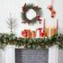 Christmas Candle Rings Wreath, 4.3" 4 PCS, Red Artificial Berry Table Decorations for Holiday Decor