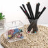 Tbestmax Plastic Qtips Holder, 10/7 OZ Cotton Ball/Swabs Dispenser, 3 Pcs Apothecary Jar Organizer for Bathroom Storage