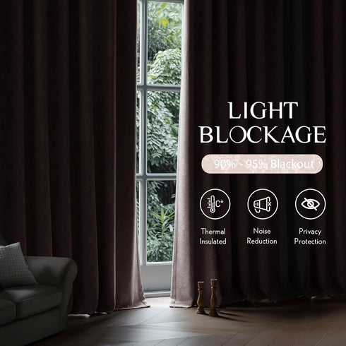 96 Inches 2 Grommet 52x96 Set 2 Beauoop Pink Floral Jacquard Blackout Curtains Long Panels for Living Room Bedroom