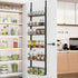 Churboro Over the Door Pantry Organizer Rack with 6 Adjustable Baskets, 6