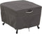 Classic Accessories Ravenna Water-Resistant 26 Inch Square Patio Ottoman/Table Cover, Outdoor Table