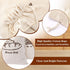 Augshy Bread Bag, 2 Pieces Linen Bags for Homemade Bread, 17.5 × 11.5 Inches, Unbleached & Reusable Storage