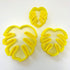 CHENRUI Cookie Fondant Cutters Set of 3 Monstera Leaf Polymer Clay Cutters