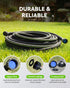 1/2'' 50ft 80% RAINPOINT Soaker Hose for Garden, Drip Irrigation Hose, Water Seeper Soaker Hoses for Foundation
